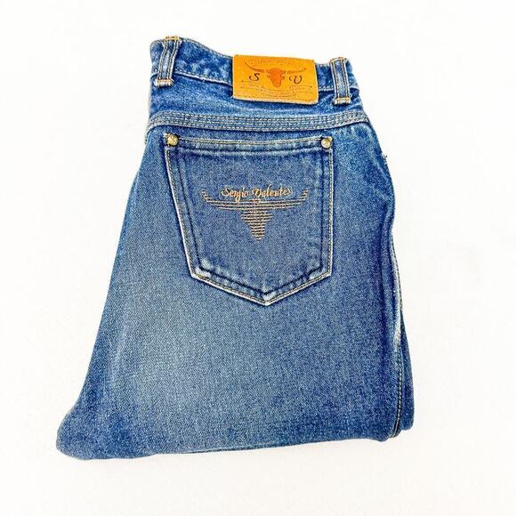 Sergio Valente Boys Prep Bootcut Denim Jeans VINTAGE Size 29 - Picture 1 of 7